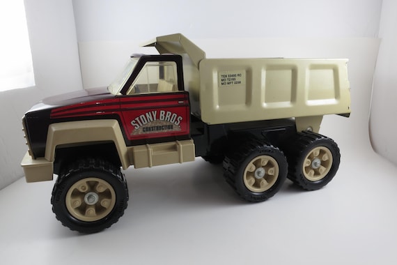 Vintage 1980 Tonka 2203 Stony Brothers Construction Pressed Steel Dump Truck