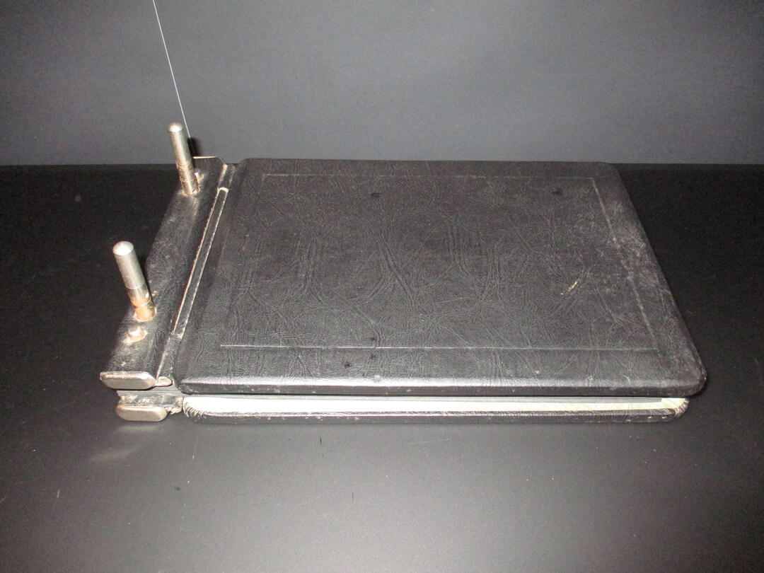 Vintage Boorum Pease Black Business Ledger Book Never Used Excellent