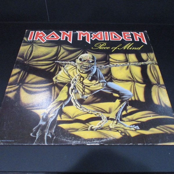 Vintage 1983 Iron Maiden "Piece of Mind" Vinyl LP - Original US Pressing