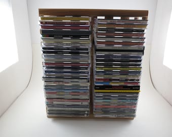 Vintage Modulus Expanding CD Rack: Metal & Wood, 48 Discs - Etsy