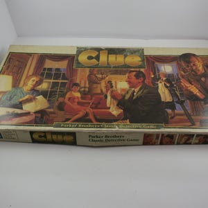 Vintage 1992 Paker Brothers Board Game No 45 Clue Classic Detective Game 100 Percent Complete Excellent Condition