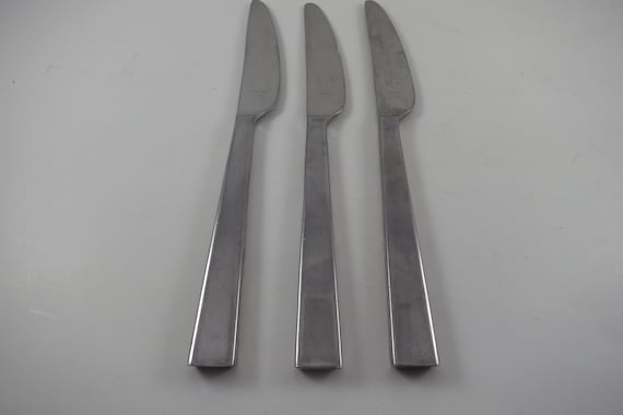 Set of 3 Dansk Meridian Pattern Flatware 9 1/8 Inch Knives