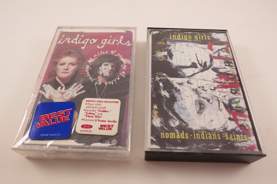 Vintage 1980's Indigo Girls Cassette Tapes Nomads Indians Saints Self Titled Rites of Passage Shaming of the Sun Sold Individually