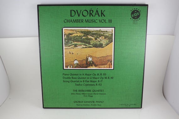 Vintage 1965 Dvorak Chamber Music Vinyl LP Box Set