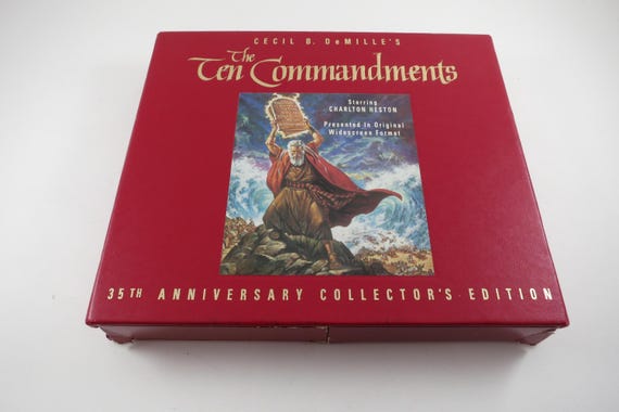 1991 The Ten Commandments 35th Anniversary Collectors Edition VHS Box Set Letterboxed