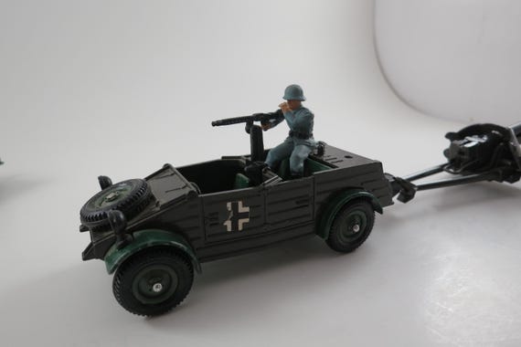 Vintage Britains LTD German Kubelwagen with Cannon - Military Vehicle