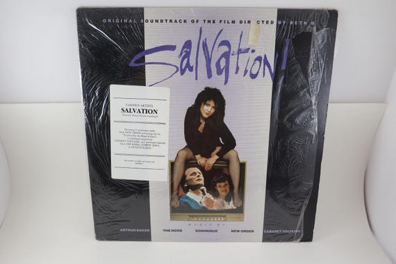 Vintage 1988 Salvation! Vinyl LP Soundtrack - New Order, Cabaret Voltaire