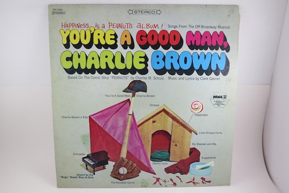 Vintage 1974 You're a Good Man Charlie Brown Vinyl LP Record