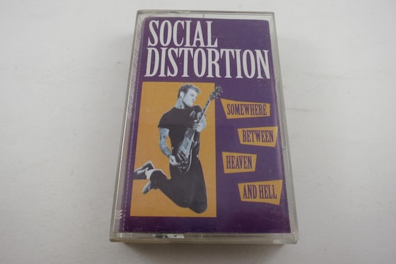 Vintage 1992 Cassette Tape Somewhere Between Heaven and Hell Social Distortion