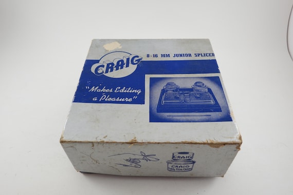 Vintage 1960's Craig 8-16mm Junior Splicer IOB Very Good Condition