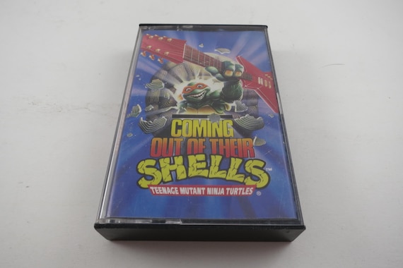 Vintage 1990 Cassette Tape TMNT Coming Out Of Their Shells Teenage Mutant Ninja Turtles