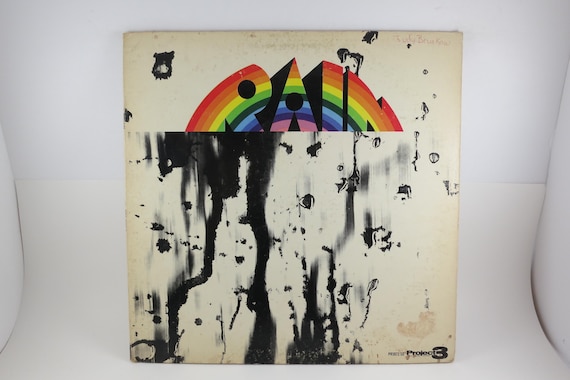 Rare 1972 'Rain' Vinyl LP: Self Titled Prog Psychedelic Rock, White Label Promo