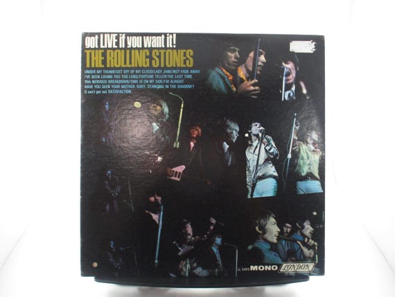 Vintage 1966 LP Vinyl Record Got Live If You Want It The Rolling Stones Excellent Condition MONO Pressing 67091