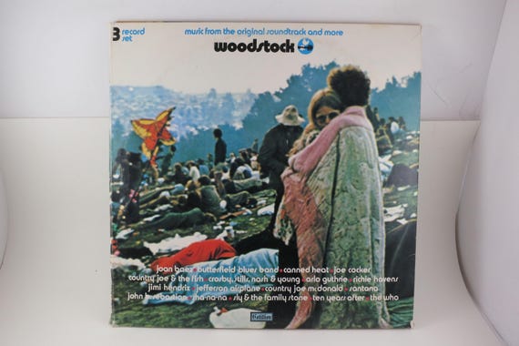 1982 Woodstock Music Festival 3-LP Soundtrack Record Set