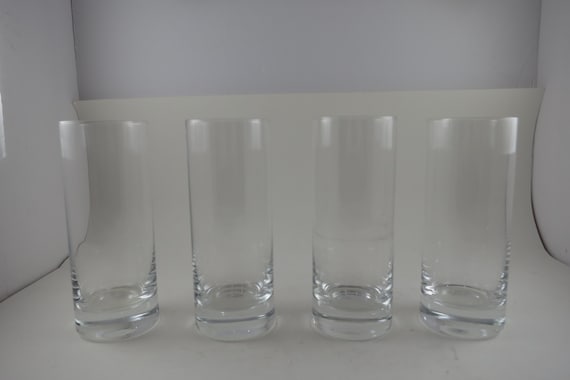 Vintage Schott Zwiesel Flamenco Crystal Long Drink Collins German Glasses Set of 4