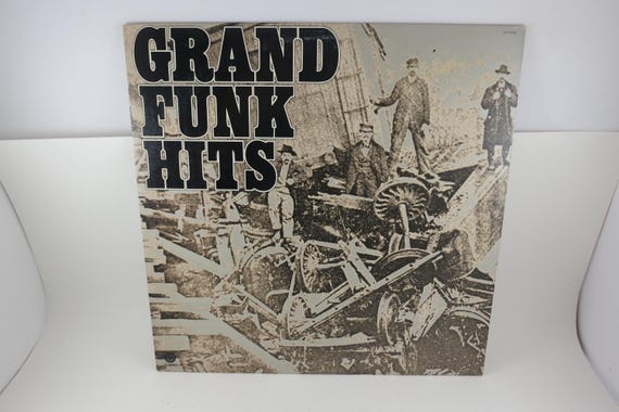 Vintage 1978 Grand Funk Hits Vinyl LP Record with Original Poster