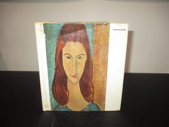 Vintage 1958 Hardcover Book Modigliani Skira Art Book Color Plates Original Dust Jacket Very Good Condition