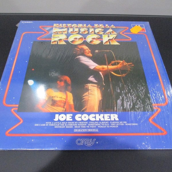 Vintage 1982 Vinyl LP Record History of Rock Music Joe Cocker Excellent Condition 62362