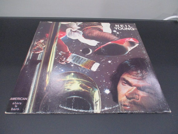 Vintage 1977 Vinyl LP Record Neil Young American Stars N Bars Excellent Condition 62623