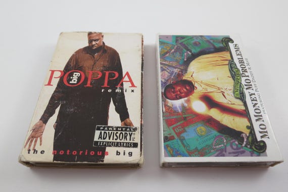 Vintage 1990's Notorious BIG Cassette Tapes Excellent Condition Singles Big Poppa Mo Money Mo Problems Sold Individually