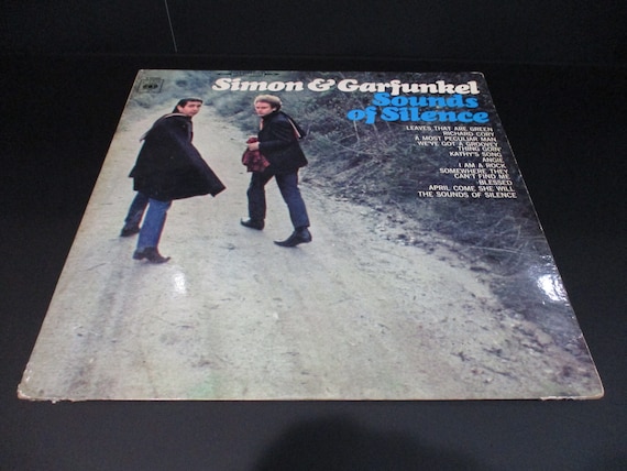 Vintage 1968 Vinyl LP Record Simon & Garfunkel Sounds of Silence Stereo UK Pressing Blue Cover Very Good Condition 68076