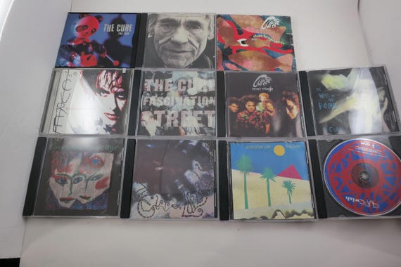 Vintage 1980s The Cure CDs: Kiss Me, Disintegration, Staring At The Sea