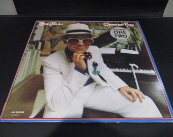 Vintage 1981 Vinyl LP Record Elton John Greatest Hits Volume One and Two Club Edition Excellent Plus Condition HTF 67558