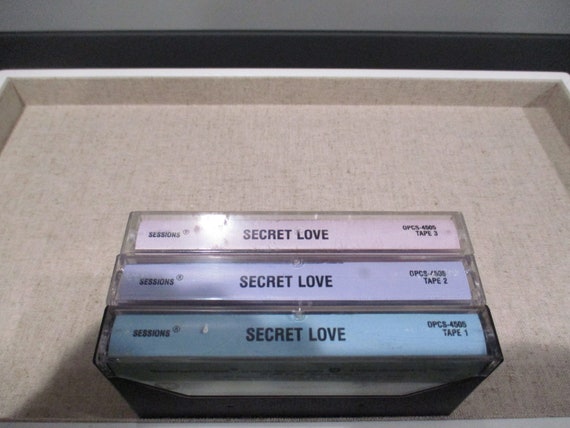 Vintage 1987 Three Cassette Tape Set Secret Love Sessions 70's 80's Love Songs