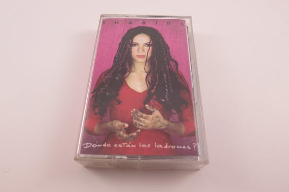 Vintage 1998 Cassette Tape Shakira Donde Estan Los Ladrones