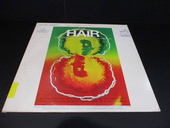 Vintage 1970 Vinyl LP Record Hair The American Tribal Love Rock Musical Excellent Condition Orange Label 67692