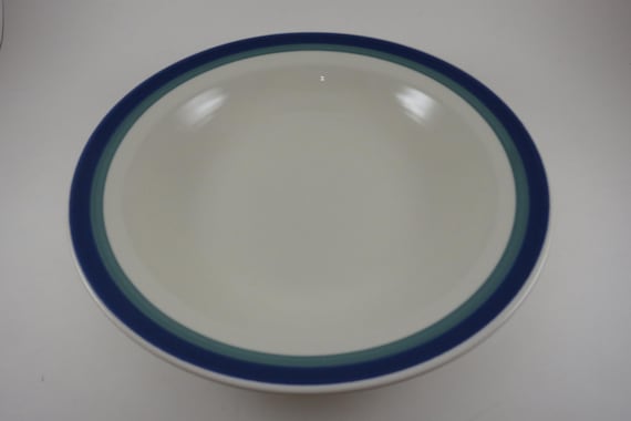 Vintage Pfaltzgraff Stoneware Ocean Breeze Pattern 10 Inch Round Vegetable Bowl