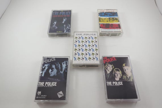 Vintage 1980's The Police Cassette Tapes Excellent Condition Ghost in the Machine Synchronicity Every Breath You Take Sold Individually