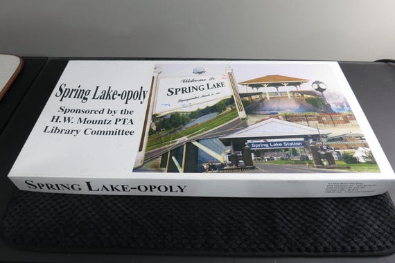 Vintage Spring Lake Opoly Board Game Spring Lakeopoly Monopoly 100% Complete