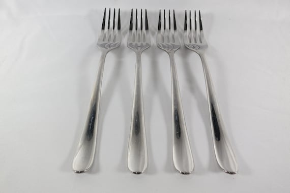 Robert Welch Stainless 18/10 Caesna Radford Pattern 8 Inch Forks Set of 4