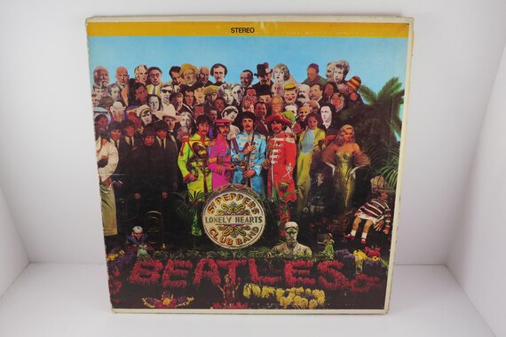 Vintage 1967 Vinyl LP Record The Beatles Sgt Peppers Lonely Hearts Club Band Very Good Condition Stereo Pressing 71150