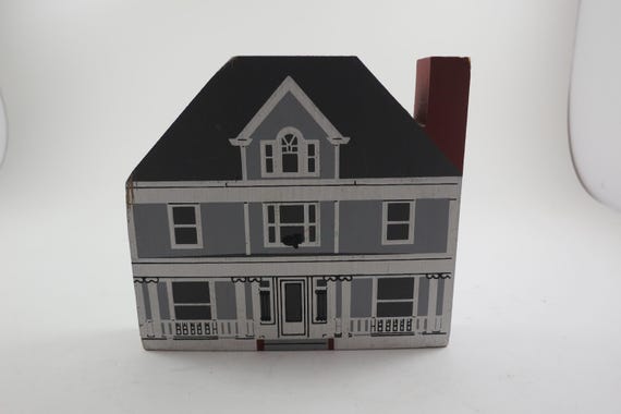 Faline The Cat's Meow Ohliger House - 1988 Signed Wooden Shelf Sitter