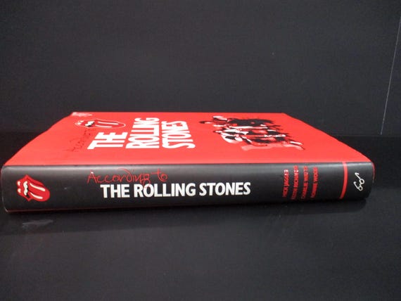 Vintage 2003 Hardcover Book According to the Rolling Stones First Edition with Dust Jacket