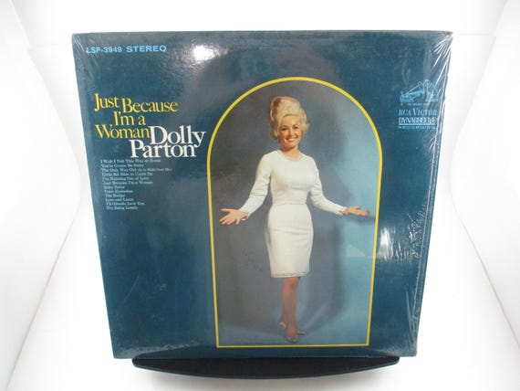 Vintage 1968 Vinyl LP Record Dolly Parton Just Because I'm A Woman Excellent Plus Condition In Shrink Original Pressing 69700