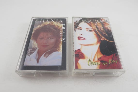 Vintage 1990's Shania Twain Cassette Tapes Come On Over The Woman In Me Self Titled Sold Individually