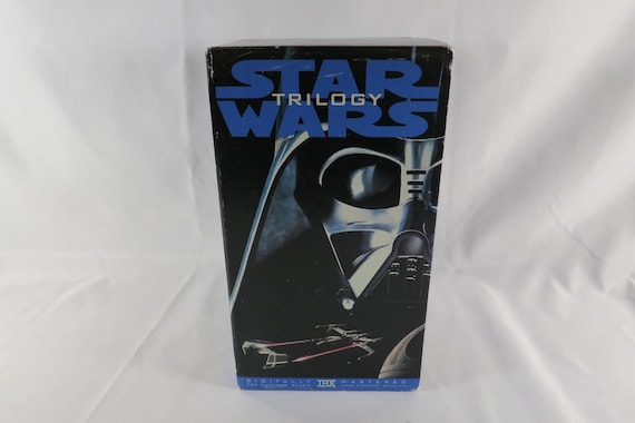 Vintage 1995 Digitally Mastered Star Wars Trilogy Boxed VHS Set Return of the Jedi Empire Strikes Back