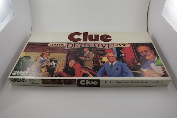 Vintage 1986 Clue Classic Detective Parker Brothers Board Game 100 Percent Complete Excellent Condition