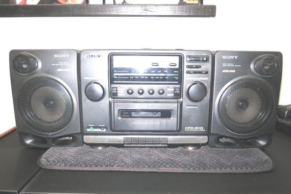 Vintage Sony CFD-510 Boombox: Portable Stereo CD Player