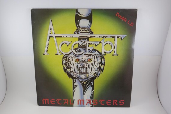 Vintage 1984 Vinyl LP Record Accept Metal Masters Near Mint Condition 2 Record Set 71396