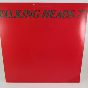 1977 Vinyl LP Record The Talking Heads 77 Excellent Plus Condition Rare Portugal Pressing 72285