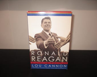 Vintage Ronald Reagan Biography Book Set: A Life In Politics, Lou Cannon