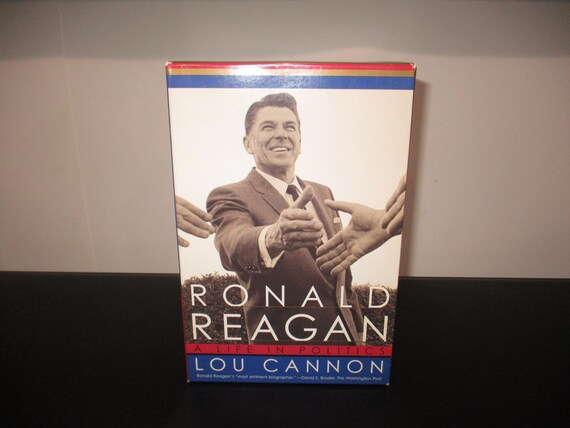 Vintage 2000 Book Set Ronald Reagan A Life In Politics Lou Cannon Two Volume Set in Slipcase Excellent Condition