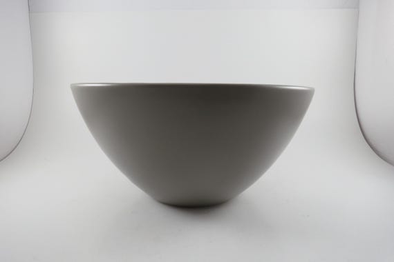 Vintage Crate & Barrel Gray Offset Serving Bowl