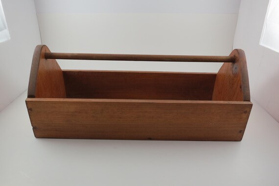 Old Wooden Toolbox Tool Tray 14 Inches Long