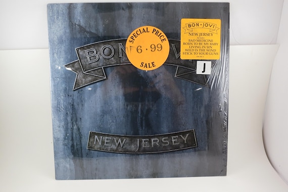 Vintage 1988 Bon Jovi New Jersey Vinyl LP - Original US Pressing, In Shrink