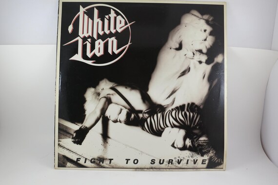 1986 Vinyl LP Record Fight to Survive White Lion Excellent Condition